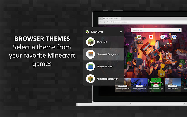 Minecraft Google Chrome Theme