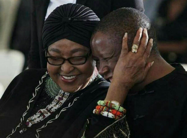 Winnie Madilizela- Mandela with Julius Malema