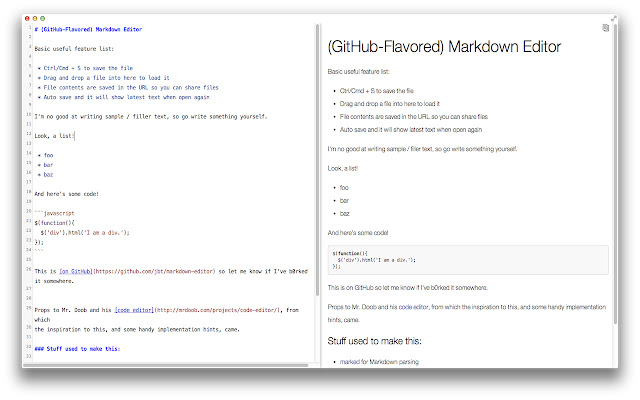 SG Markdown chrome extension