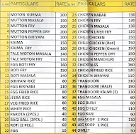 New Pallavi Hotel menu 1