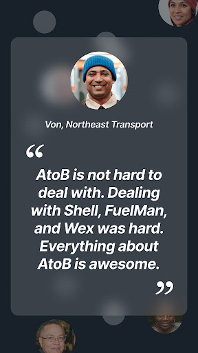 Screenshot AtoB: Find and Save on Fuel