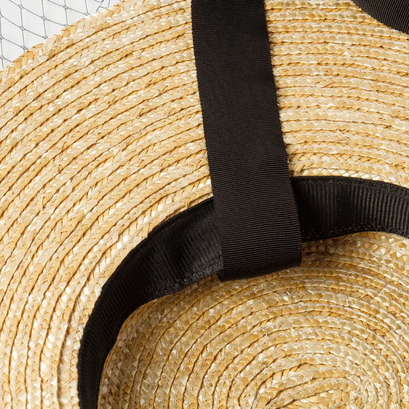 Title 2, Chapeau de paille léger en maille à large bord ...
