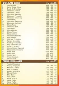 Yammi Cake Shop menu 1