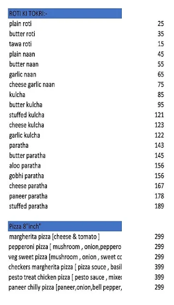 Love For Veg - Pure Veg Takeaway menu 