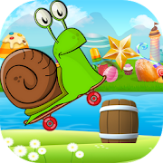 Happy Speed Snail Skateboard  Icon