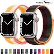 Dây Đeo Nylon 45Mm 41Mm 40/44Mm Cho Đồng Hồ Thông Minh Iwatch Series 4 5 Se 6 7