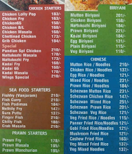 Hotel Pandiyan menu 2