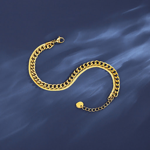 Title 4, 316 Stainless Steel Multi-layer Chain Bracelet,...