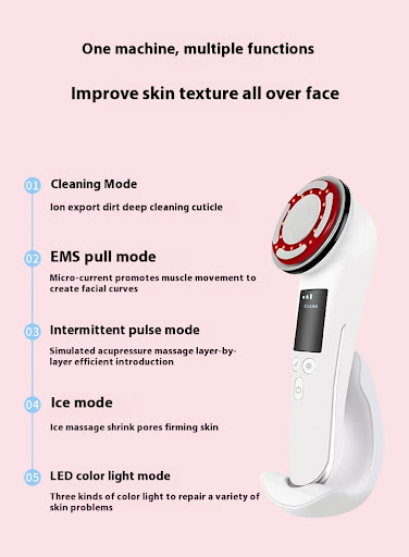 Title 1, Hot and Cold Pulse Beauty Instrument Facial Vib...