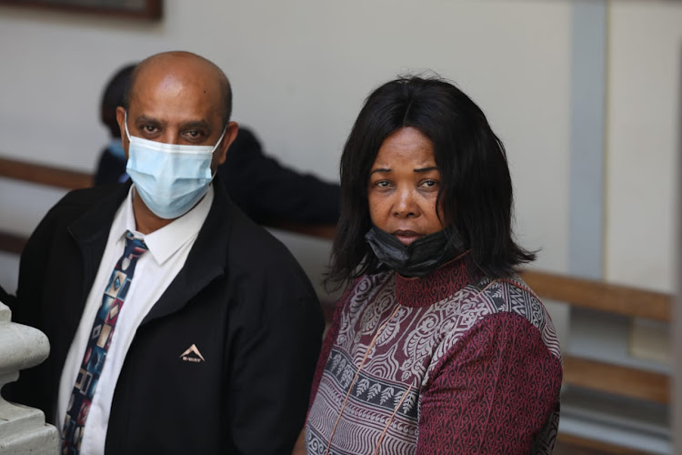 Former KwaZulu-Natal police commissioner Mmamonnye Ngobeni and former policeman Navin Madhoe appeared in the Durban high court on Tuesday in connection with fraud and corruption in a series of contracts related to the Fifa 2010 World Cup. Picture: SANDILE NDLOVU