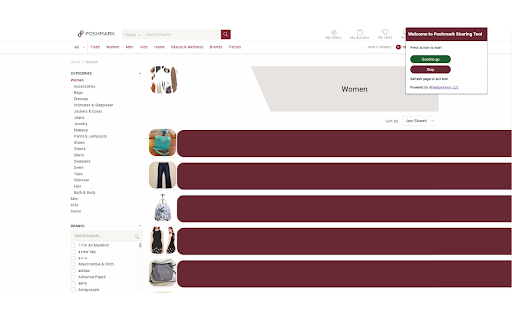 Poshmark Sharing Tool