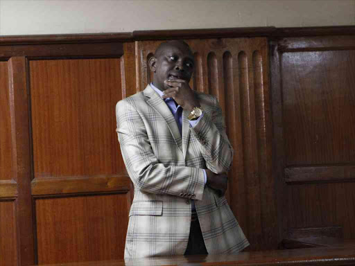 Kapseret MP Oscar Sudi at the Milimani law courts. on October 6 /MONICAH MWANGI