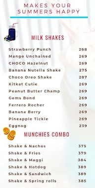 Shakewell menu 1