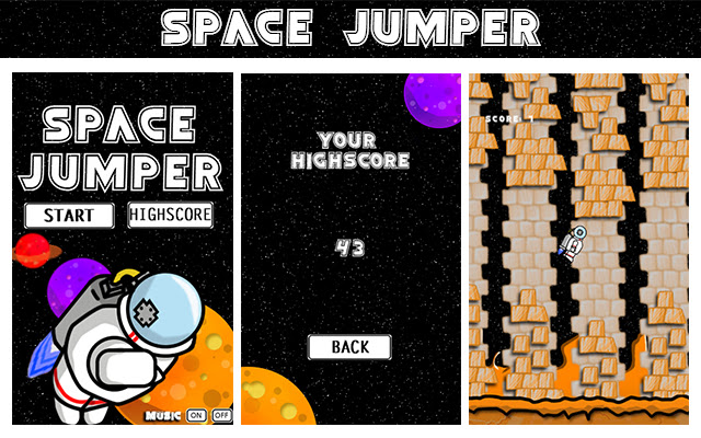 Space Jumper chrome extension