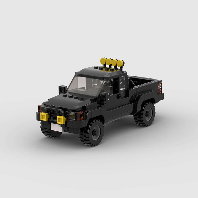 Mali čestice Hilux terensko vozilo Pikap Kamionet Moc Puzzle Sastavljanje. Sastavite ovaj detaljan model za zabavno i izazovno iskustvo.