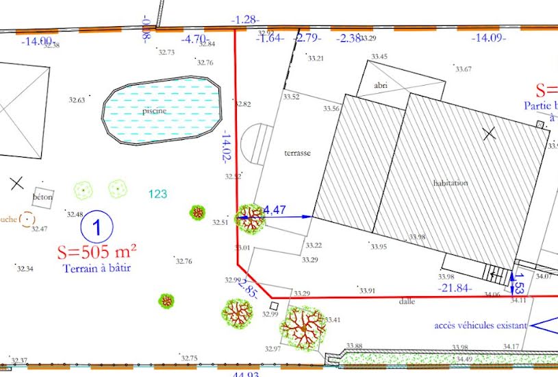  Vente Terrain à bâtir - à Uchaud (30620) 