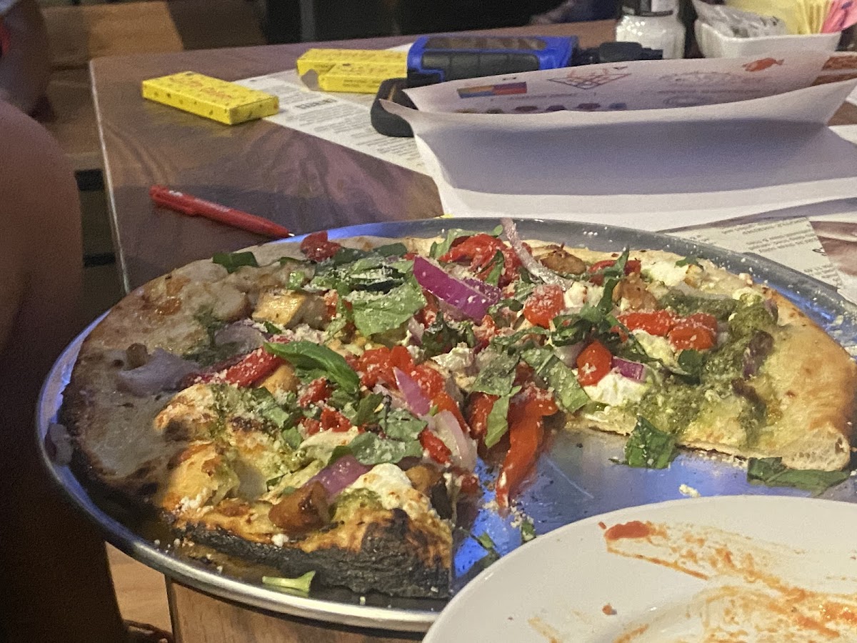 Gluten-Free Pizza at Elliot's Wood Fired Kitchen & Tap