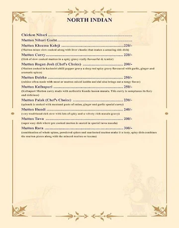 Country Inns Chef Restaurant menu 