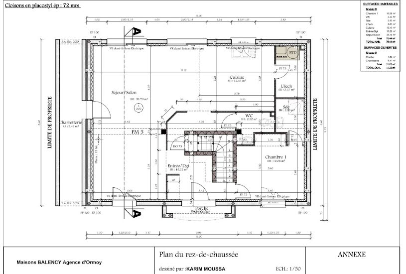  Vente Terrain + Maison - Terrain : 377m² - Maison : 160m² à Saint-Maurice-Montcouronne (91530) 