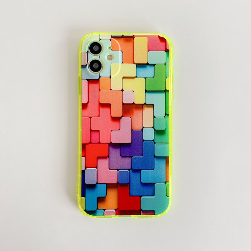 Title 7, Fluorescent Phone Case Creative Rhombus — Illum...