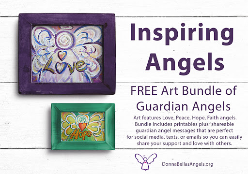 Inspiring Angels Word Art Paintings Free Bundle