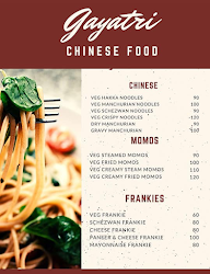 Gayatri Chinese Food menu 1