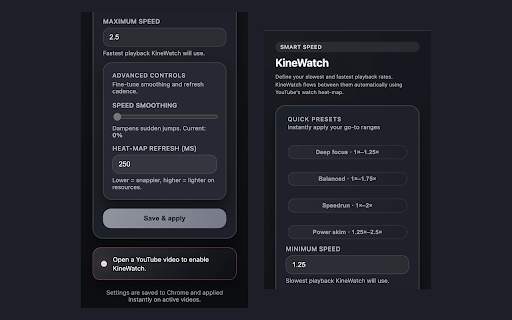 KineWatch: Smart Playback Speed screenshot 1