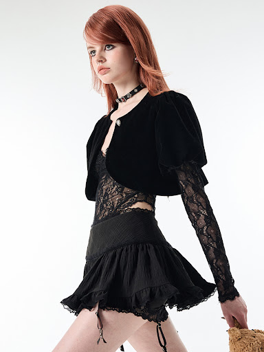 Title 6, Ladies Ballerina Cake Dress Short Lace Trim, a ...