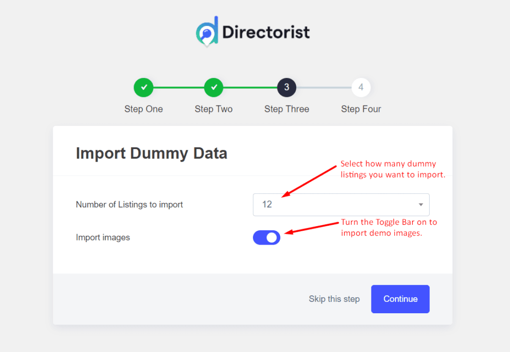 Service directory-Directorist wizard setup configuration