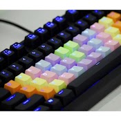 Nút Phím Keycap Rainbow Xuyên Led 37Pbt