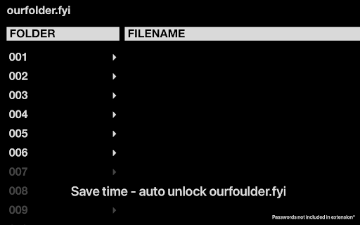 OurFolder Quick Access