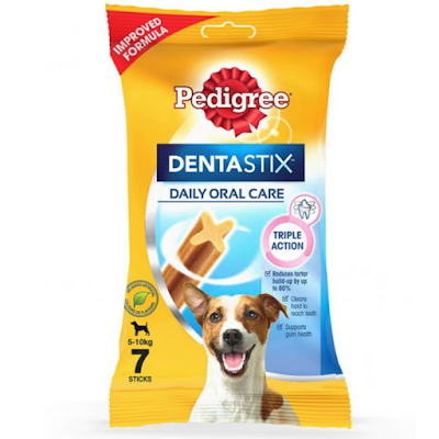 Pedigree Dentastix Dog Treat Oral Care For Adult Small Breed - 5-10 Kg, 7 Sticks - 110 g