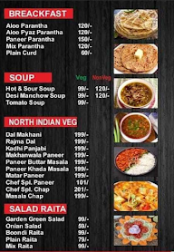 Chef Rahul menu 1