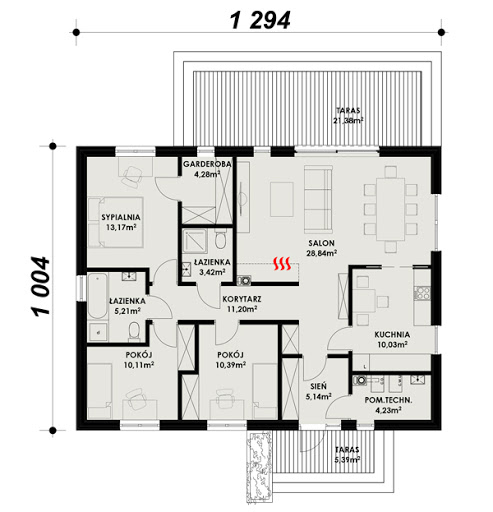 TK 103 - Rzut parteru