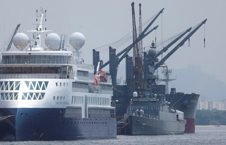 Iranian military ship Iris Dena berthed in Rio de Janeiro's port, Brazil, February 28 2023. Picture: RICARDO MORAES/REUTERS