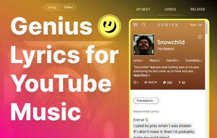 Genius Lyrics for YouTube Music small promo image