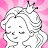 Princess coloring pages book icon