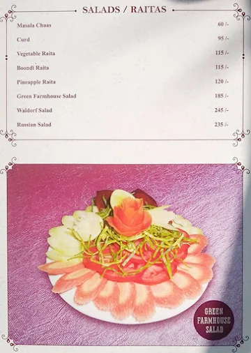 SKYZ Restaurant & Banquet menu 