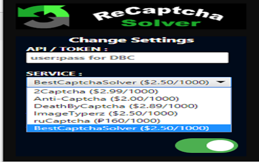 ReCaptcha Solver