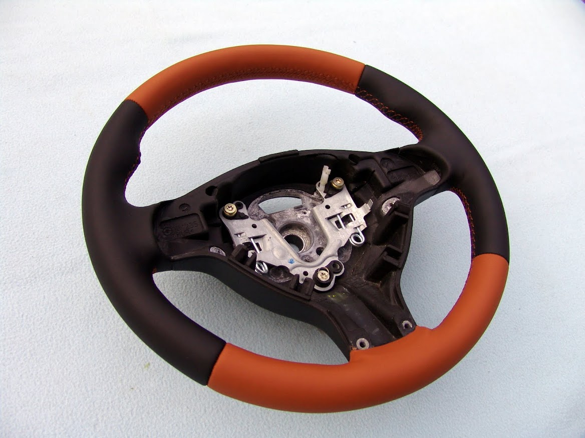 Details About Bmw E46 E39 M Steering Wheel New Nappa Leather Black Cinnamon