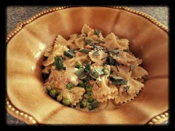 Pasta with Bacon Peas and Sage