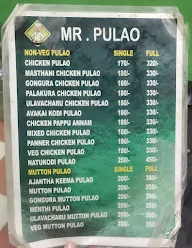 Mr. Pulao menu 3