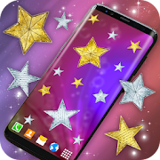 Gold and Silver Stars Magic Touch on Screen  Icon