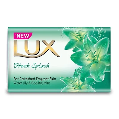 Lux Soap Bar - Water Lily & Cooling Mint, Fresh Splash, Save Rs. 6/- - 150 gm each