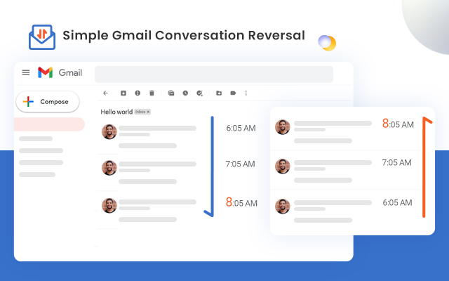 Gmail Conversation Reversal chrome extension