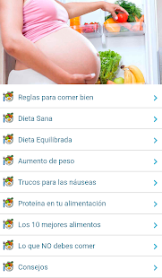 Nutrición en el Embarazo Screenshot