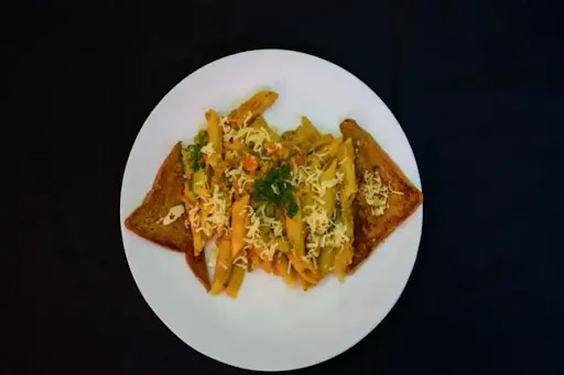 Veg Penne Pasta In Creamy Cheese Sauce