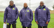 Coach Steve Komphela joined the Brazilians at training this morning
PIC: MAMELODI SUNDOWNS FC TWIITER