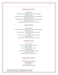 Sangria menu 1