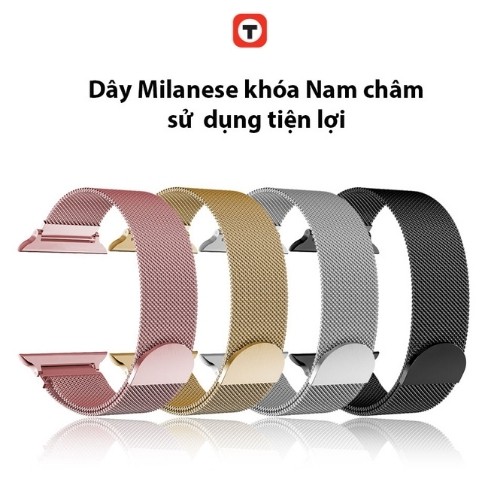 Dây Đeo Apple Watch Bằng Thép, Dây Đồng Hồ Apple Watch Cho Apple Watch Series 3/4/5/6/7/8 - Techroom.vn